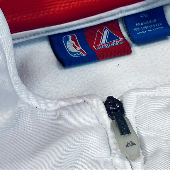 NBA Majestic Los Angeles Clippers Full Zip Jacket - Discounted Shipping Cost! - Picture 5 of 9